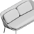 Modern Minimalist Netframe Sofa 3D model small image 6