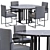 Sleek Charlie Table by Meridian 3D model small image 1