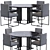 Sleek Charlie Table by Meridian 3D model small image 2