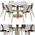 Paola + 1085 Edition: Elegant Dining Set 3D model small image 1