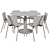 Paola + 1085 Edition: Elegant Dining Set 3D model small image 5