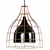 Elegant Black Metal Pendant Lamp 3D model small image 1