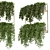 Metal Box Hanging Plant Set 229 3D model small image 1