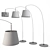 Modern Arc Floor Lamps 3D model small image 2