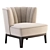 Grilli Kipling Armchair: Contemporary Comfort in a Stylish Package 3D model small image 3