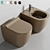 Vibrant Colors 55X36 Toilet 3D model small image 1