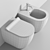 Vibrant Colors 55X36 Toilet 3D model small image 3