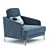 Modern Global Sofa: Lebom Rondo Armchair 3D model small image 2