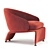 Modern Halley Armchair: Stylish Comfort 3D model small image 1