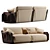 Modern Italian Design: Giorgetti Adam Sofa 3D model small image 2