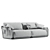 Modern Italian Design: Giorgetti Adam Sofa 3D model small image 3