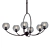 Forte Lighting 6-Light Chandelier 3D model small image 1