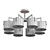 Modern Millimeter Chandelier "Sayrus 3D model small image 2