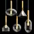 Alchimia Pendant Lights: Striking Metal and Glass Illumination 3D model small image 1