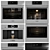 Bosch Ovens Collection: Benchmark Double & Single Oven + Coffee Maker 3D model small image 2