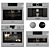 Modern Bosch Oven Collection 3D model small image 1