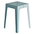 Compact Tuck Stool: Sleek Design 3D model small image 3