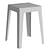 Compact Tuck Stool: Sleek Design 3D model small image 4