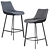 Modern Trix Bar Stool - Sleek Design & Wide Range of Colors 3D model small image 1