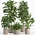 Lush Indoor Plant Set 016 3D model small image 5