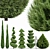 Beloved Italian Cypress: 6 Stunning Trees 3D model small image 1