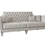 Mariner Belair: Stylish 2-Seater Sofa 3D model small image 3