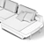 FELLINI Modular Sofa: Stylish Simplicity 3D model small image 7