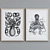 Octopus Graphic Picture Frame Set 3D model small image 5