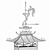 Weather Vane Chimney Cap 3D model small image 4