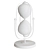 Elegant Ascan Oval Sand Timer 3D model small image 2