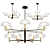 Scandinavian Glass Chandelier 3D model small image 7