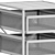 Compact & Versatile IKEA Drawer Unit 3D model small image 3