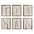 Elegant Wood Relief Set - 6 Sophisticated Designs 3D model small image 2