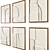 Elegant Wood Relief Set - 6 Sophisticated Designs 3D model small image 3