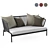 Modern Comfort: Roda Spool 2-seat Sofa 3D model small image 1