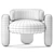 Embrace Armchair: Contemporary Comfort at Its Best 3D model small image 4