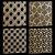 Square Decorative Panels Set 3D model small image 1