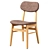 Elegant Ruby Dining Chair 3D model small image 2