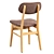 Elegant Ruby Dining Chair 3D model small image 4