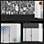 Decorative Glass Vinyl Film Set 3D model small image 1