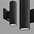 Cylinder LED Sconce: Versatile Indoor & Outdoor Lighting 3D model small image 2