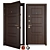 Modern Metal Entrance Door - Plato (Favorit) 3D model small image 1