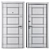 Modern Metal Entrance Door - Plato (Favorit) 3D model small image 4