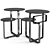 Fendi Casa Columbus Coffee Tables Set 3D model small image 4