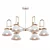 Elegant Impress Gold Chandelier 3D model small image 2