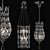 Exquisite Crystal Pendant Collection 3D model small image 3