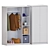 Sleek White Wardrobe: KLEPPSTAD 3D model small image 1