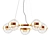 Elegant 5-Ball Leandra Chandelier 3D model small image 1