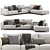 Modern Minotti Andersen Sofa 3D model small image 1