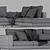 Modern Minotti Andersen Sofa 3D model small image 3